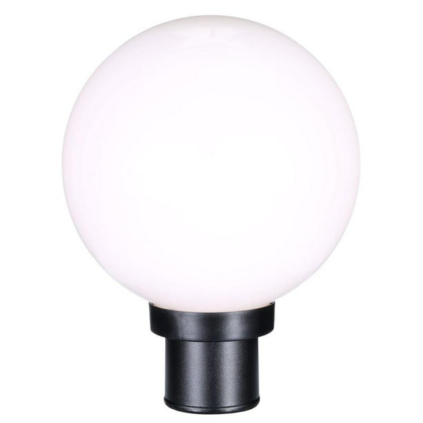 Home Garden Outdoor Lighting Retro One Light Round Globe Post Lantern Black Floorball Schriese De Home Garden Outdoor Lighting Retro, Round Globe Lamp Post Lights